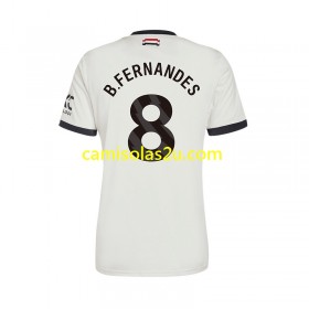 Camisolas de futebol Manchester United Bruno Fernandes 8 Equipamento 3ª 2024/25 Manga Curta